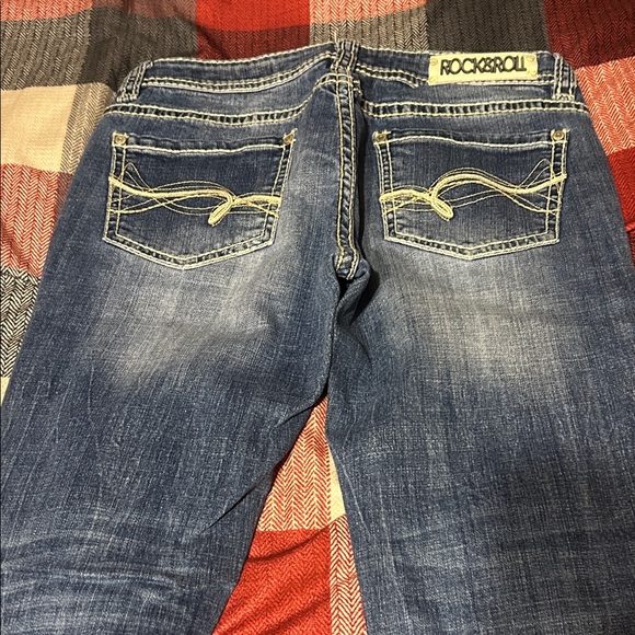 Rock & Roll Cowgirl Blue Boot Cut Jeans - Picture 5 of 7